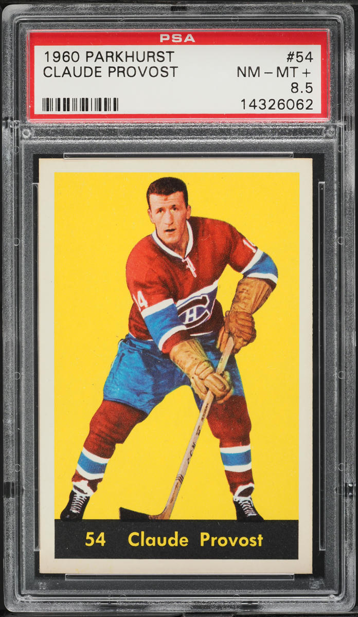 1960 Parkhurst Claude Provost #54 PSA 8.5 NM-MT+