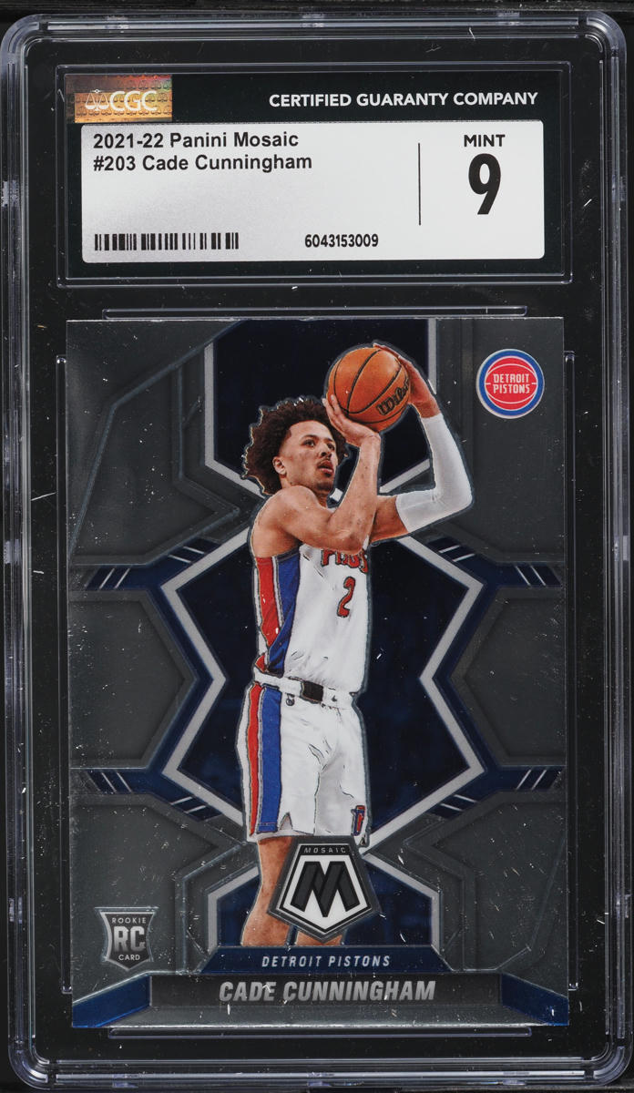 2021 Panini Mosaic Cade Cunningham ROOKIE #203 CGC 9 MINT