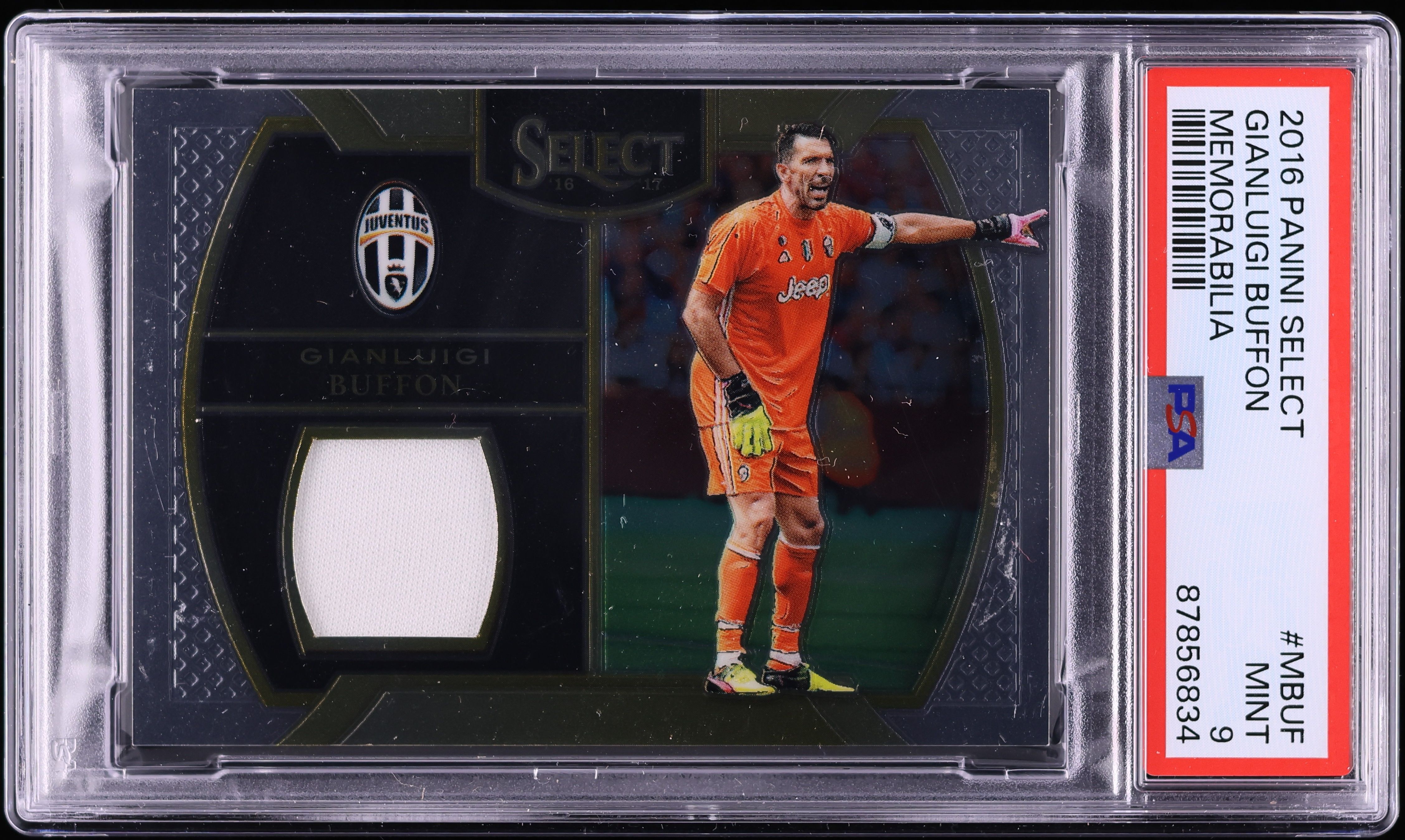 2016 Select Gianluigi Buffon PATCH #M-BUF PSA 9 MINT on Fanatics