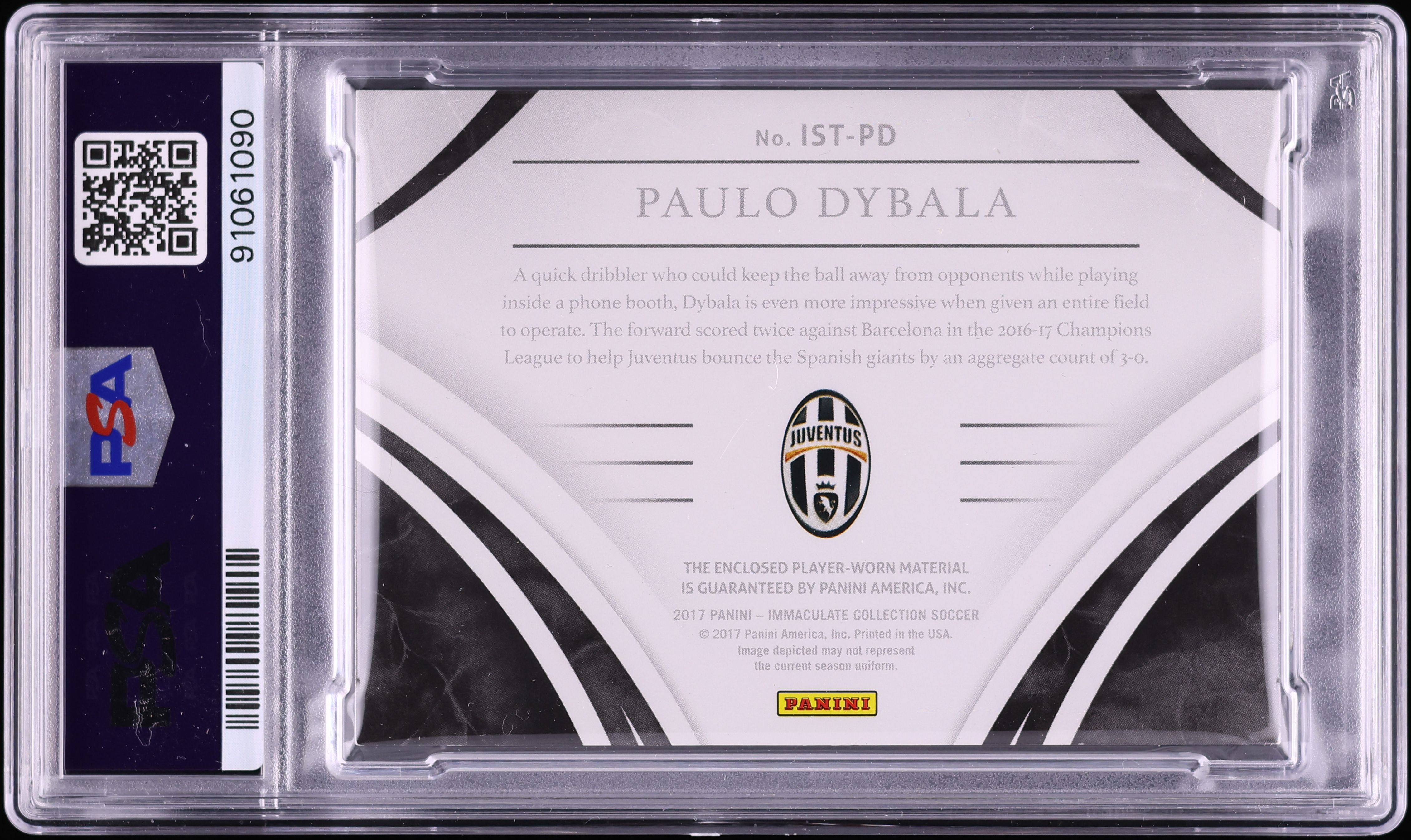 2017 Immaculate Standard Immaculate Paulo Dybala PATCH /49 #IST-PD