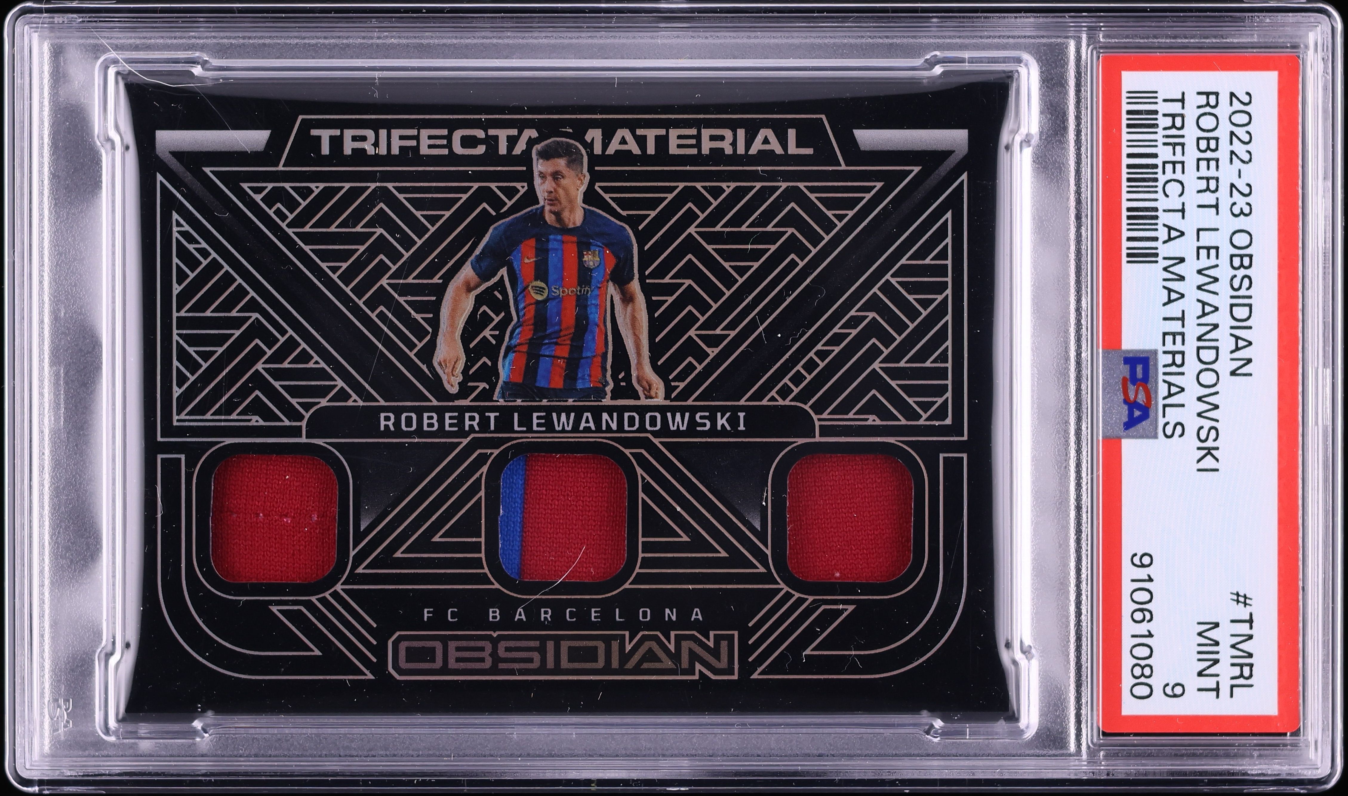 2022 Panini Obsidian Trifecta Robert Lewandowski PATCH /199 #TM-RL