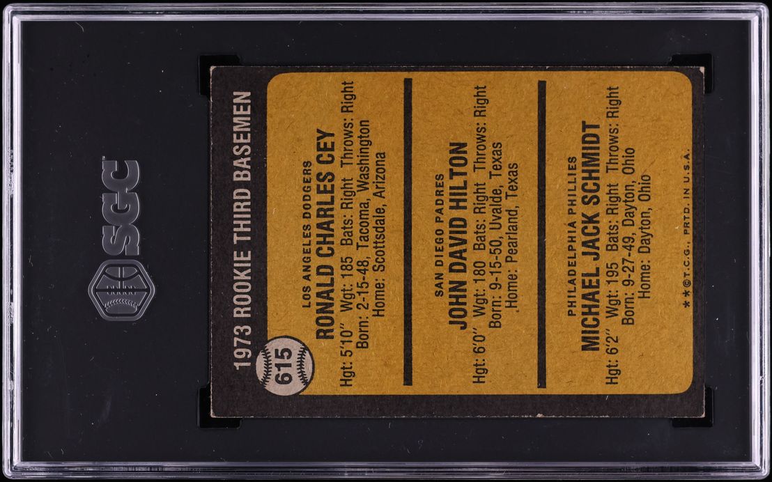 1973 Topps Mike Schmidt ROOKIE #615 SGC 5.5 EX+