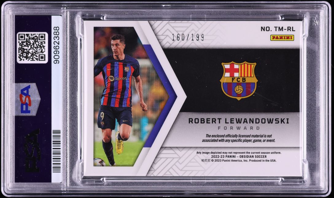 2022 Panini Obsidian Trifecta Robert Lewandowski PATCH /199 #TM-RL