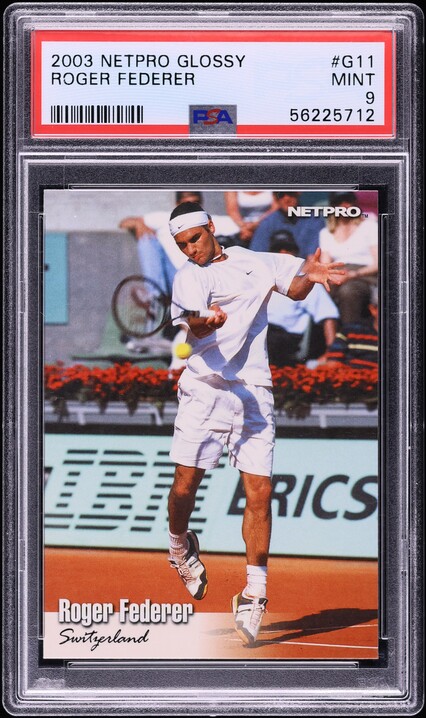 2003 Netpro Elite Glossy Roger Federer ROOKIE /100 #G3 PSA 10 GEM