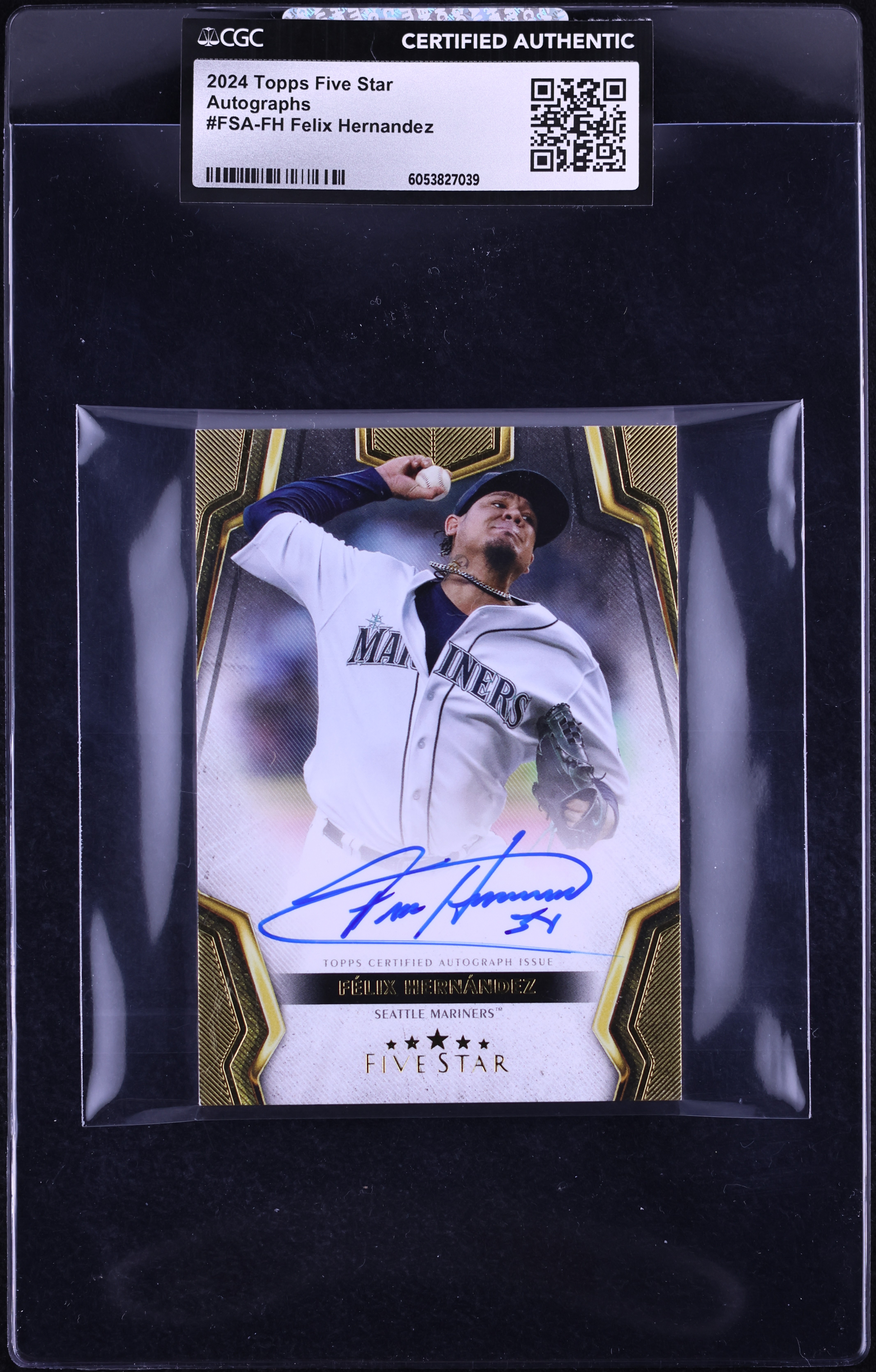 2024 Topps Five Star Felix Hernandez AUTO #FSA-FH CGC AUTH on