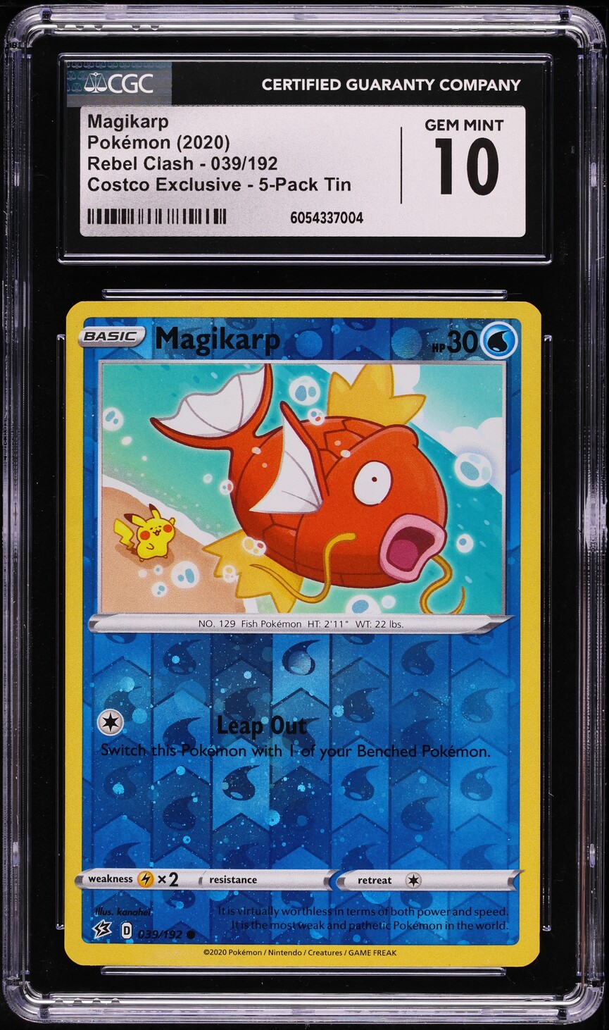magikarp pokemon card value Magikarp (039/192) (Reverse Cosmos Holo) [Sword & Shield: Rebel Clash]