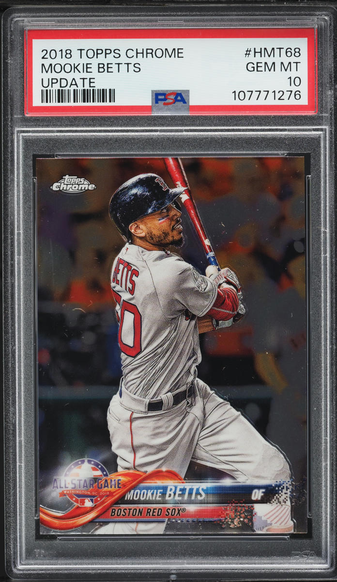 2018 Topps Chrome Update Mookie Betts #HMT68 PSA 10 GEM MINT