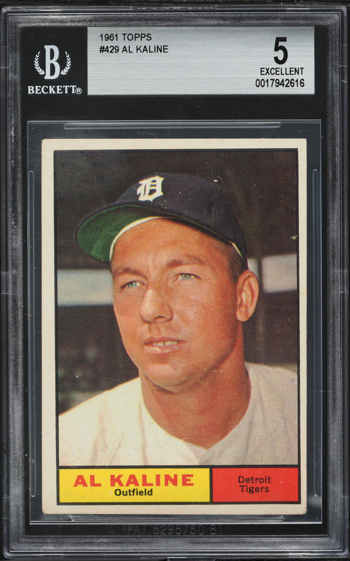 1961 Topps AL Kaline #429 BGS 5 EX