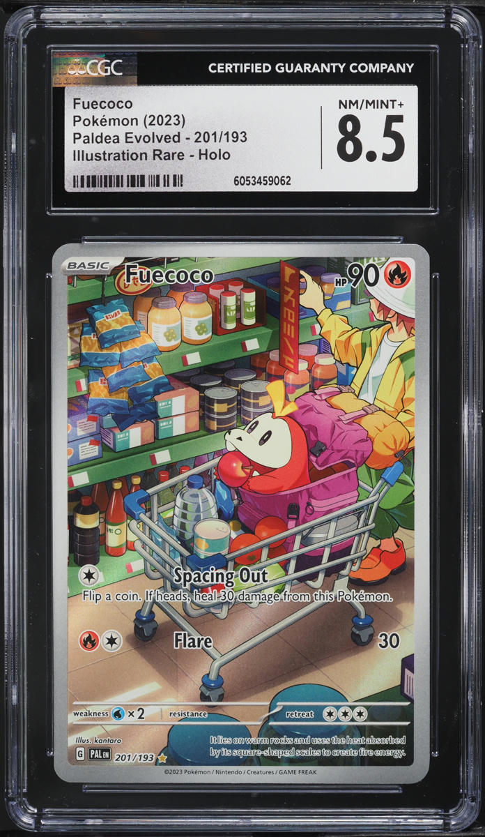2023 Pokemon Scarlet & Violet Paldea Evolved IR Fuecoco #201 CGC
