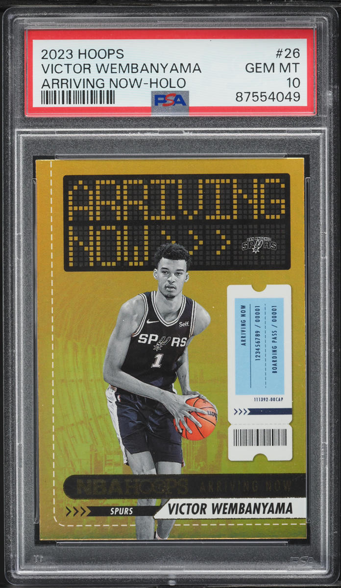 2023 Hoops Arriving Now Holo Victor Wembanyama ROOKIE #26 PSA 10 GEM MINT