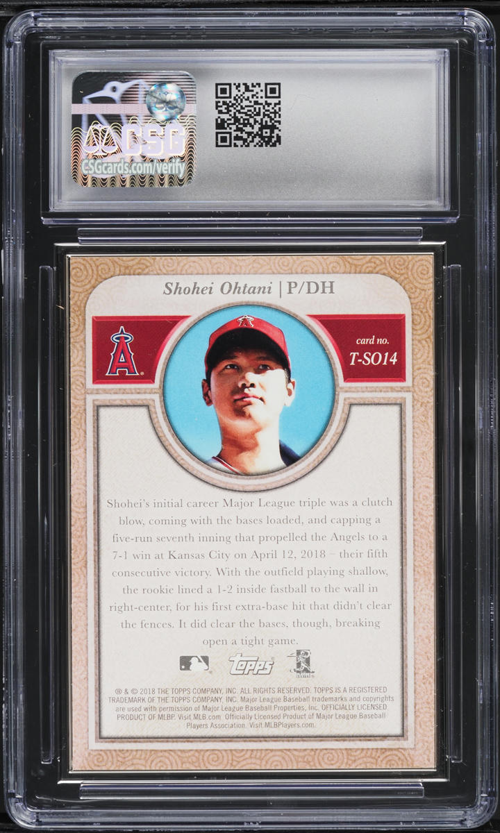 2018 Topps Transcendent Japan Edition Shohei Ohtani ROOKIE /50 CSG 9.5 MINT+