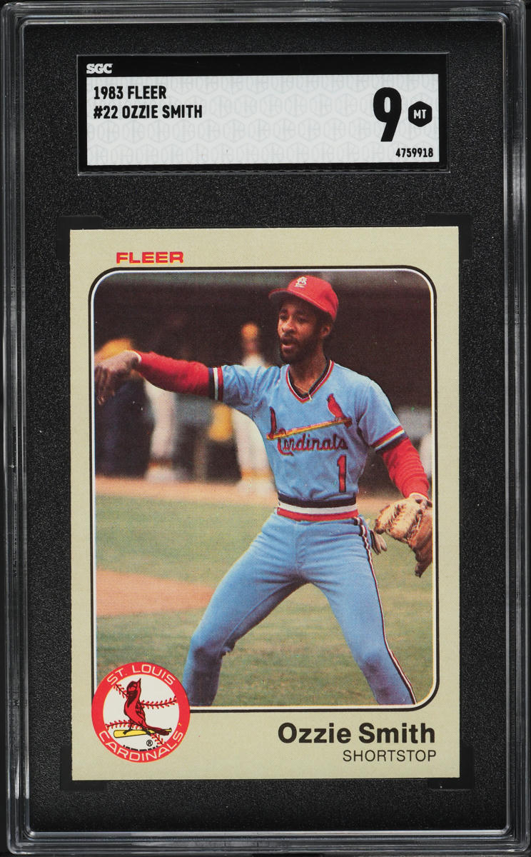 1983 Fleer Ozzie Smith #22 SGC 9 MINT