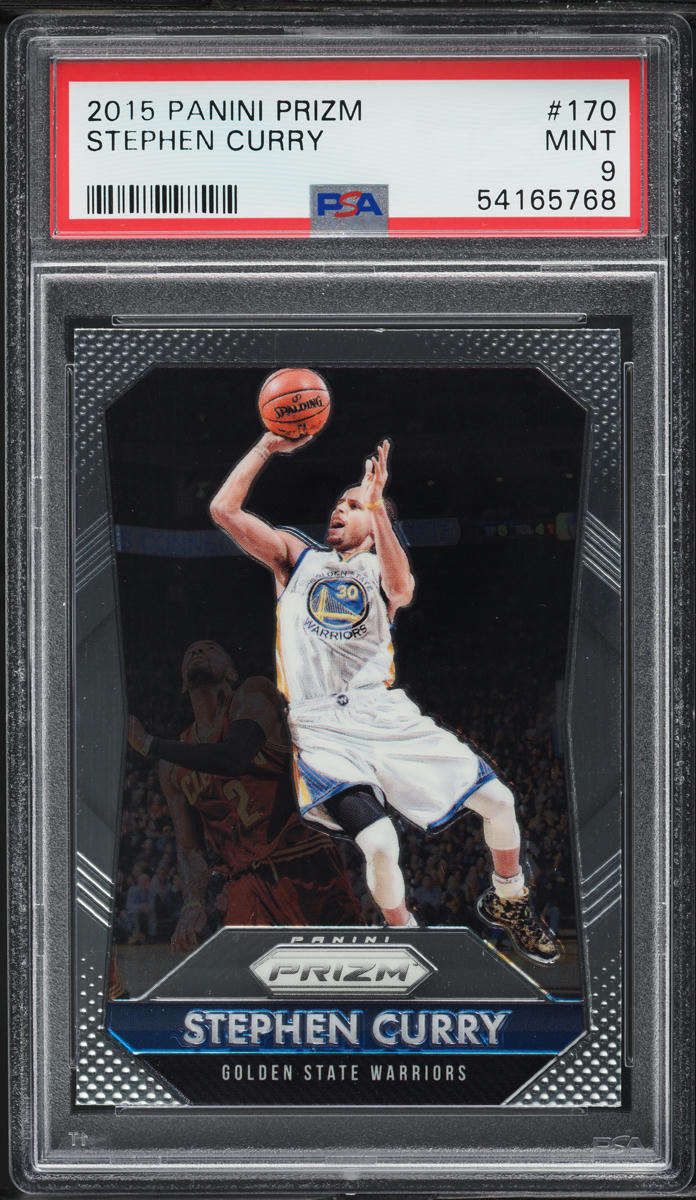 2015 Panini Prizm Stephen Curry #170 PSA 9 MINT on Fanatics Collect