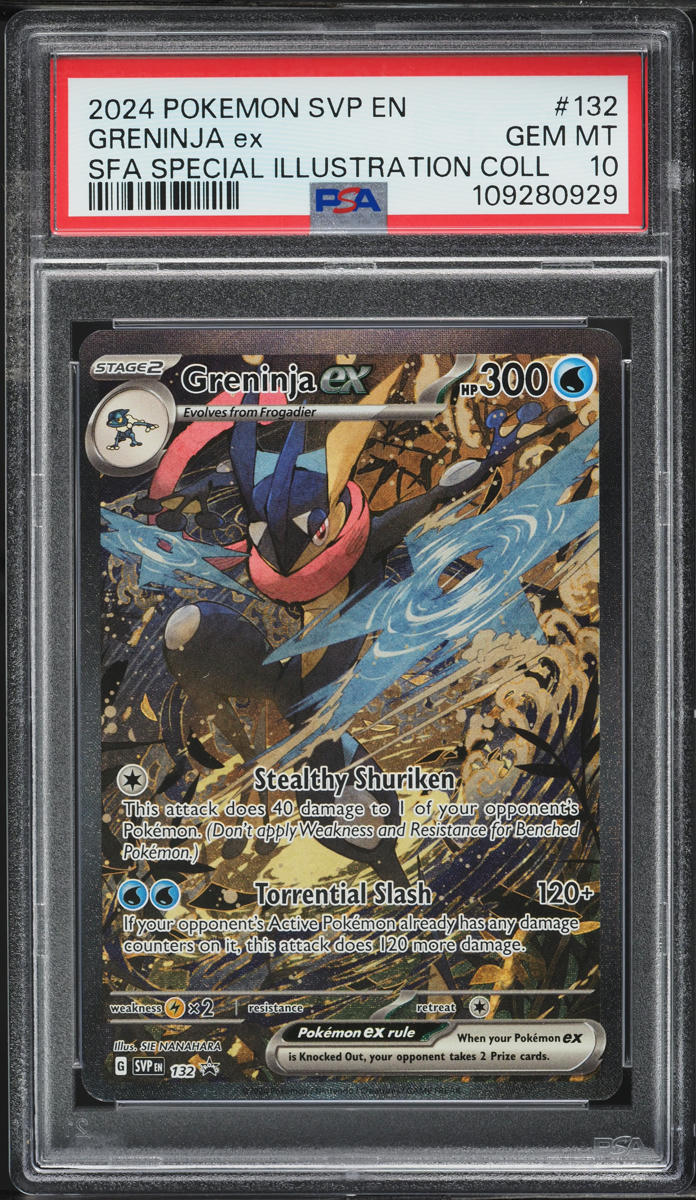 2024 Pokemon SV Black Star Promo Special Illustration Greninja ex #132 PSA  10 on Fanatics Collect