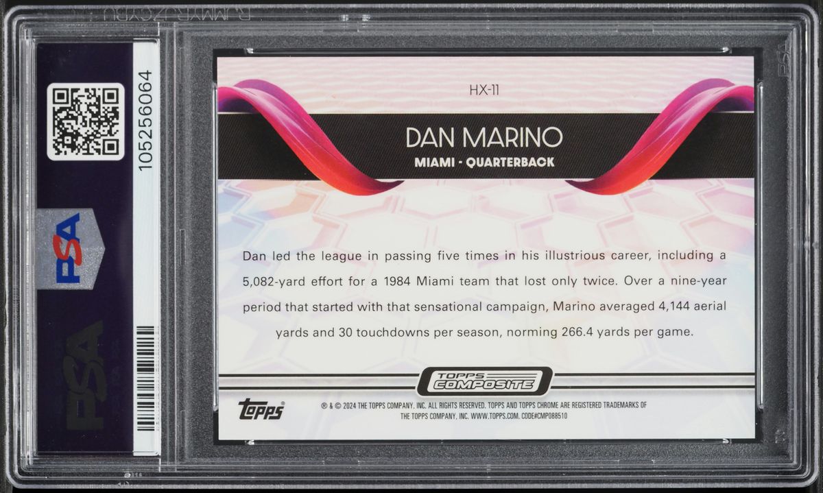 2023 Topps Composite Topps Chrome Helix Dan Marino #HX11 PSA 10 GEM MINT