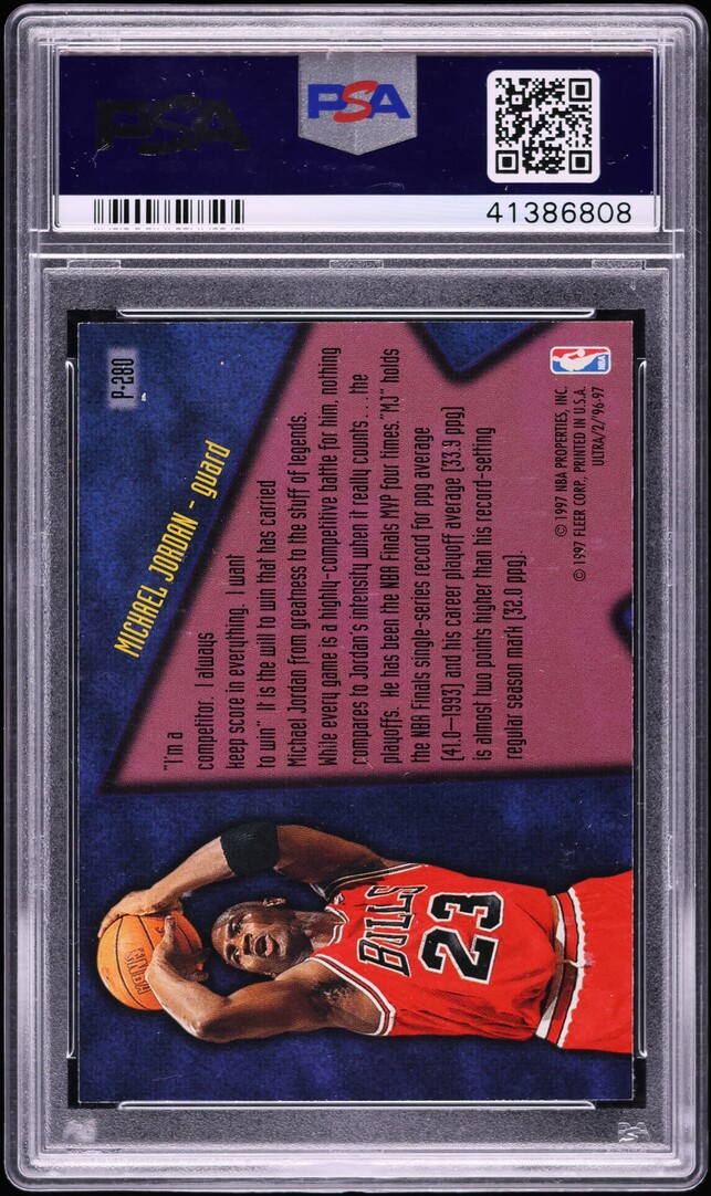 1996 Ultra Platinum Medallion Michael Jordan #P280 PSA 8 NM-MT