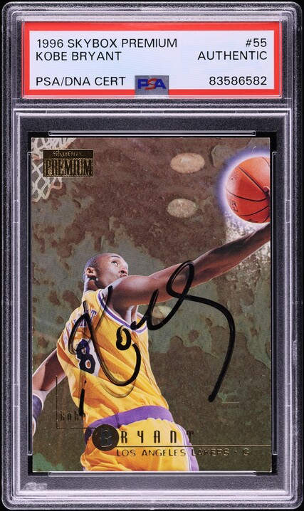 1996 Skybox Premium Kobe Bryant ROOKIE AUTO #55 PSA AUTH on