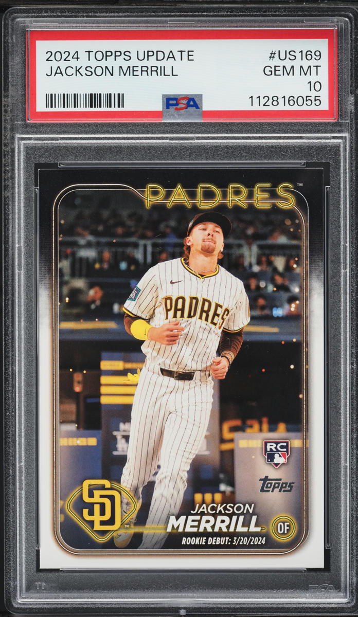 2024 Topps Update Jackson Merrill ROOKIE #US169 PSA 10 GEM MINT