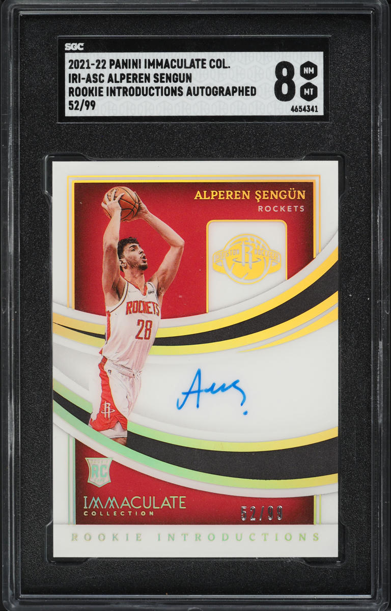 2021 Immaculate Collection Introductions Alperen Sengun ROOKIE