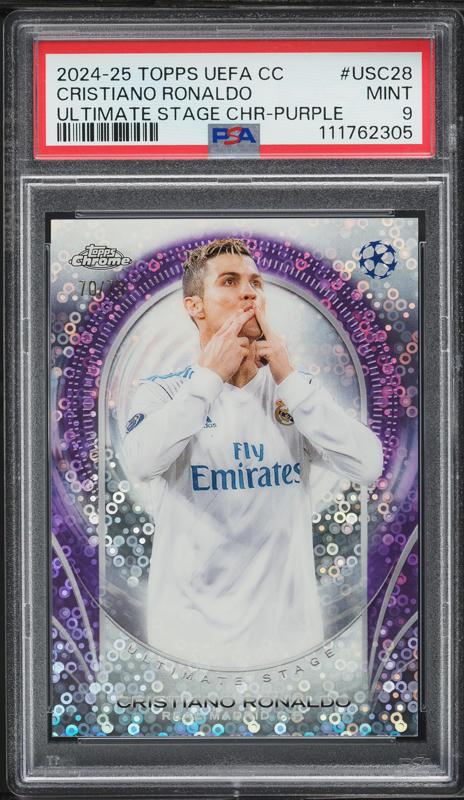 2024 Topps Chrome UCC Ultimate Stage Purple Cristiano Ronaldo /75