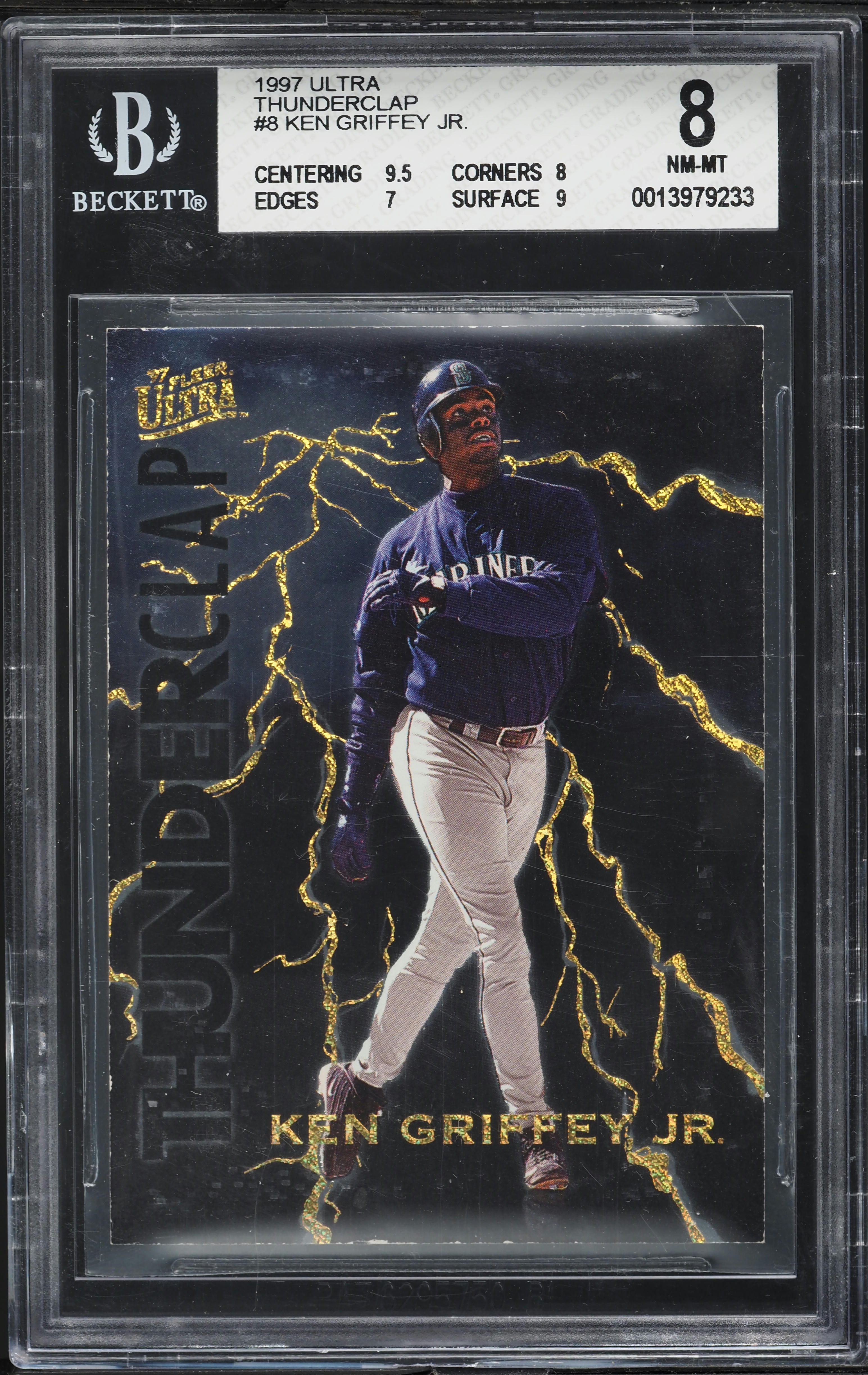 1997 Ultra Thunderclap Ken Griffey Jr. #8 BGS 8 NM-MT on Fanatics