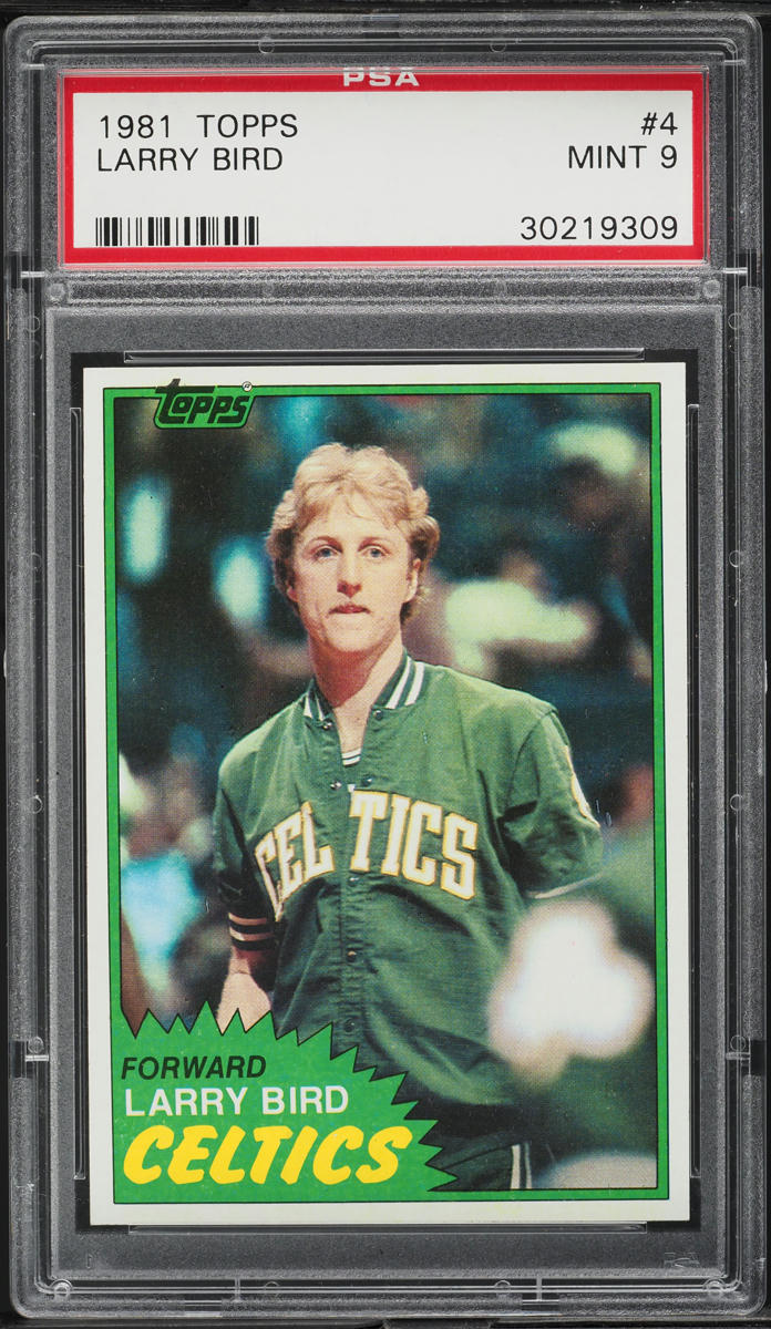 1981 Topps Basketball Larry Bird #4 PSA 9 MINT