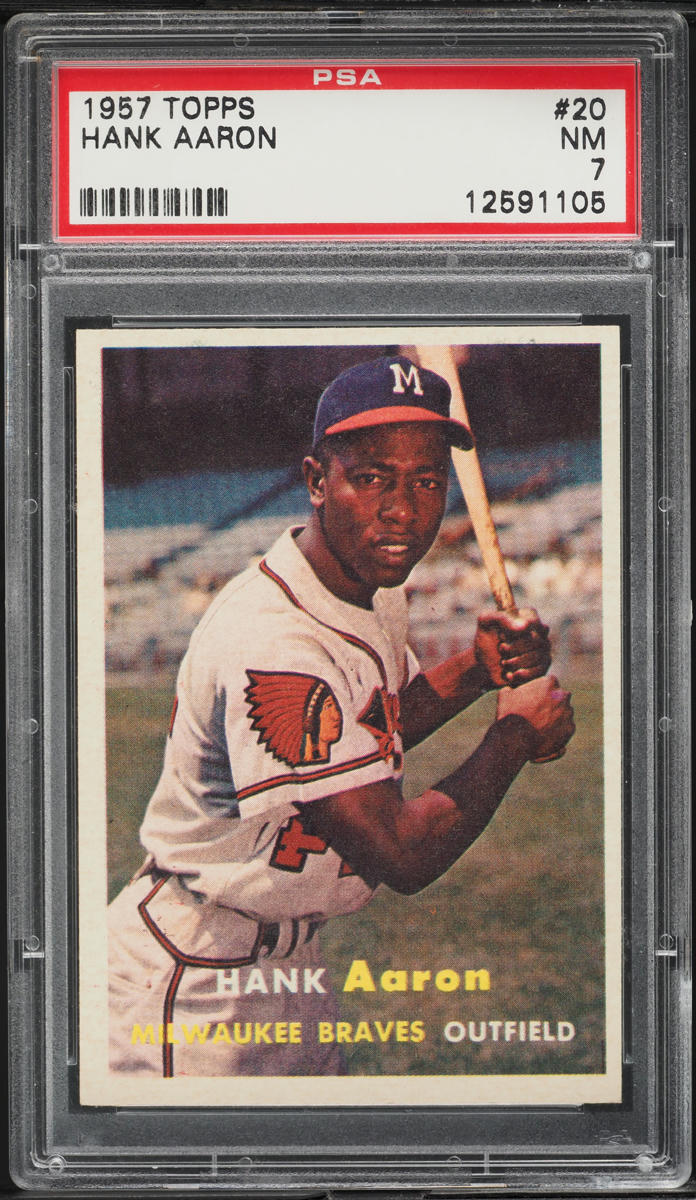 1957 Topps Hank Aaron #20 PSA 7 NRMT