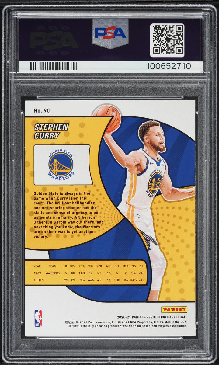 2020 Panini Revolution Stephen Curry #90 PSA 5 EX