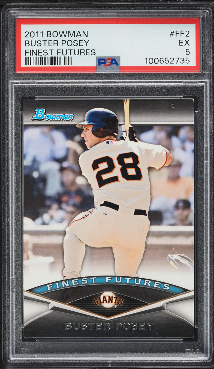 2011 Bowman Finest Futures Buster Posey #FF2 PSA 5 EX