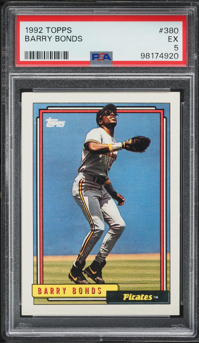 1992 Topps Barry Bonds #380 PSA 5 EX