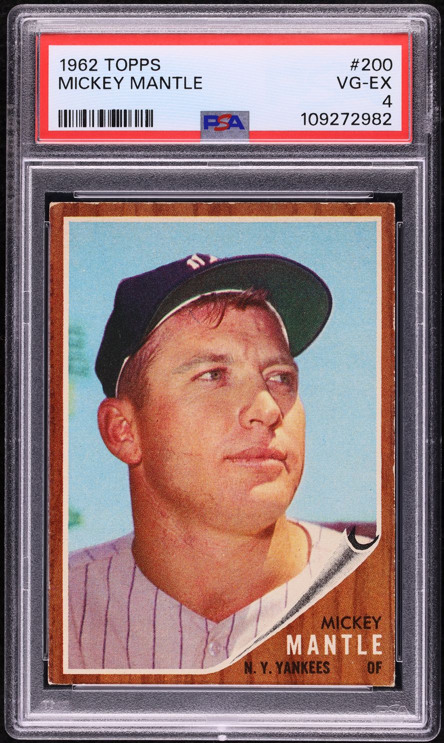1962 Topps Mickey Mantle #200 PSA 4 VGEX