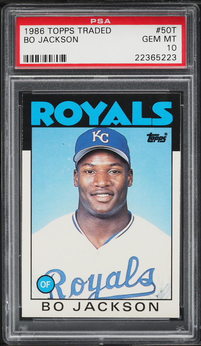 1986 Topps Traded Bo Jackson ROOKIE #50T PSA 10 GEM MINT