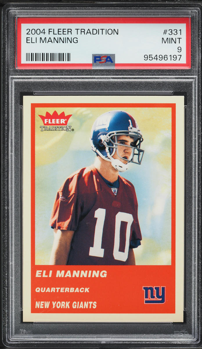 2004 Fleer Tradition Eli Manning ROOKIE #331 PSA 9 MINT
