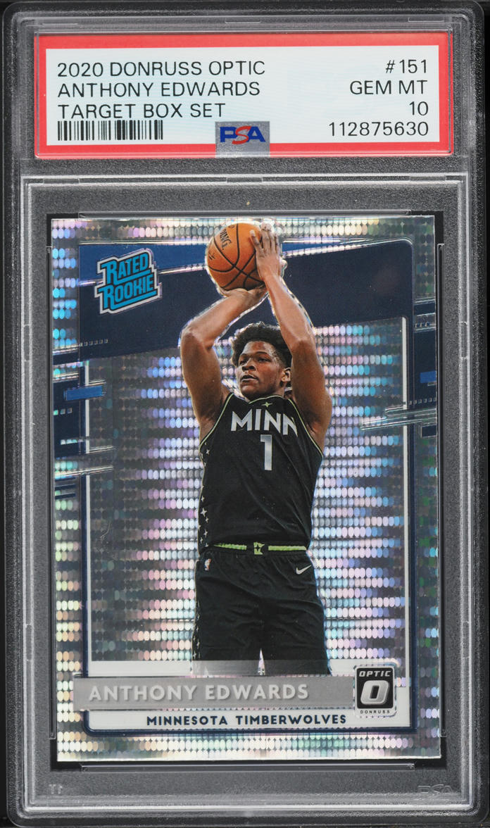 2020 Donruss Optic Target Box Set Anthony Edwards ROOKIE #151 PSA 10 GEM MINT
