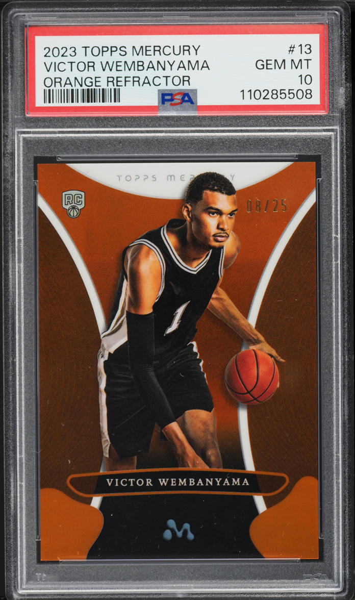 2023 Topps Mercury Orange Refractor Victor Wembanyama RC /25 #13