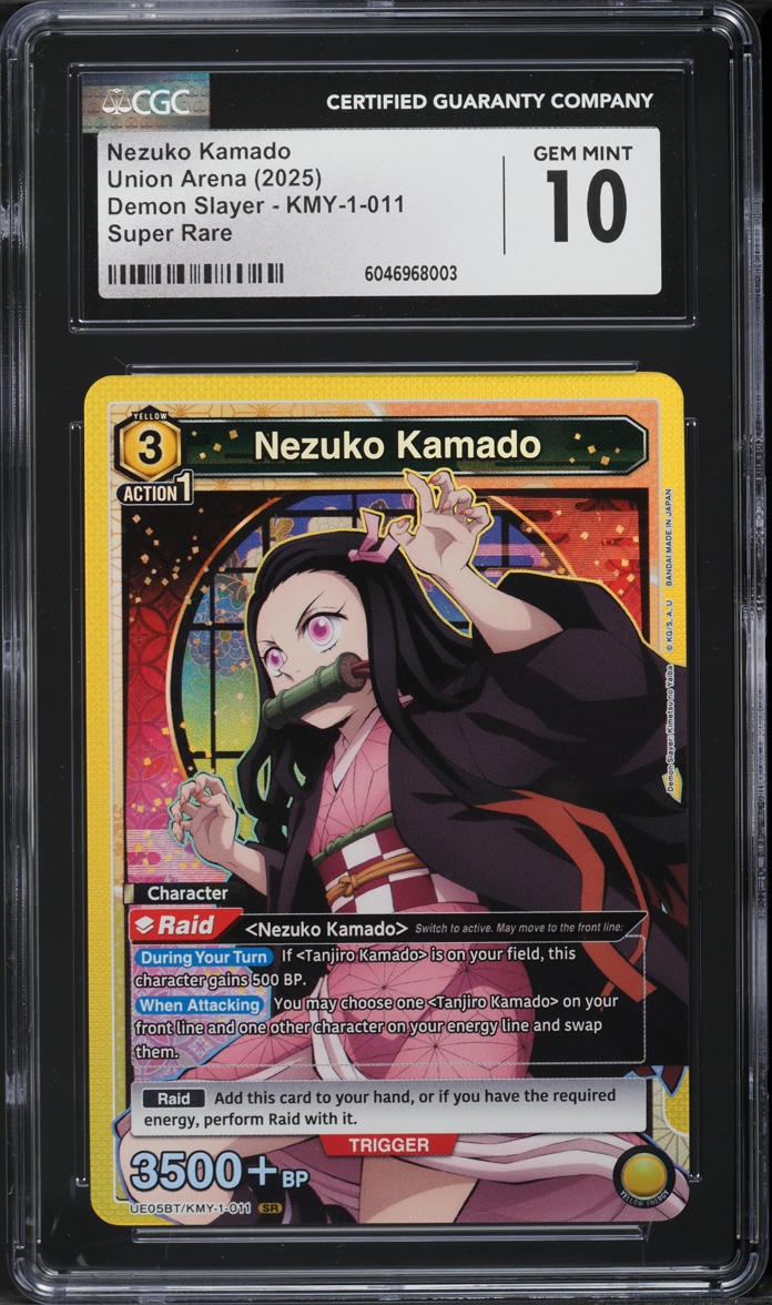 2025 Union Arena Demon Slayer Nezuko Kamado #KMY-1-011 CGC 10 GEM