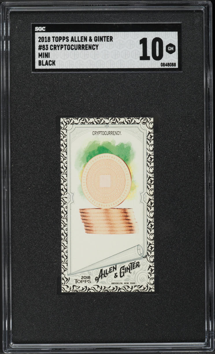 2018 Topps Allen & Ginter Mini Black Cryptocurrency #83 SGC 10 GEM MINT on  Fanatics Collect
