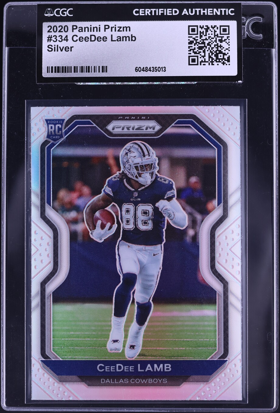 2020 Panini Prizm Silver CeeDee Lamb ROOKIE #334 CGC AUTH
