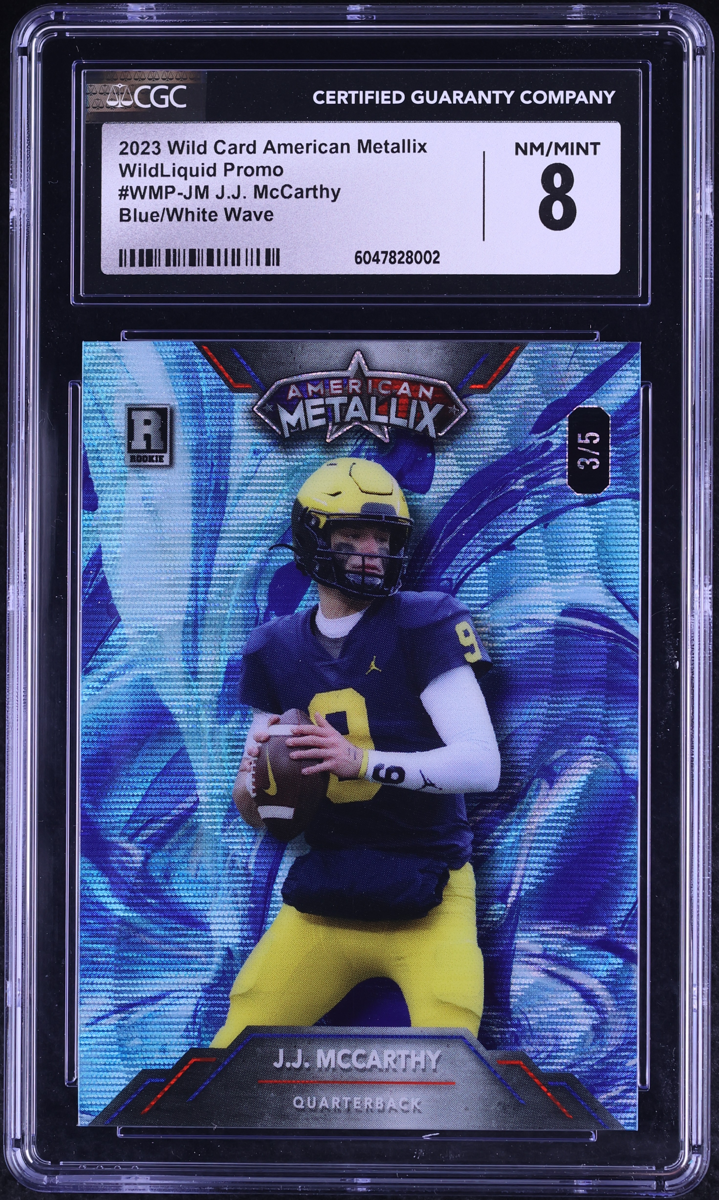 2023 Wild Card American Metallix WildLiquid Blue White J.J.
