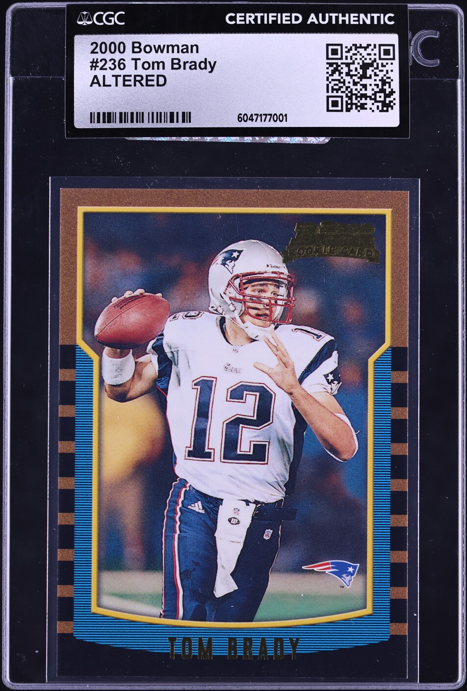 2000 Bowman Football Tom Brady ROOKIE #236 CGC AUTH