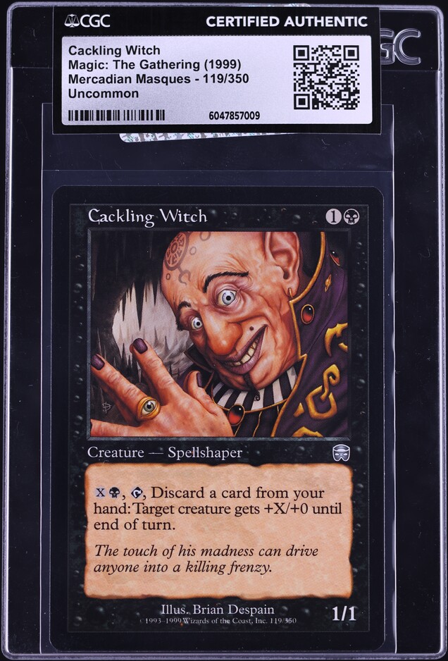 1999 Magic The Gathering Mercadian Masques Foil Snuff Out #162 CGC