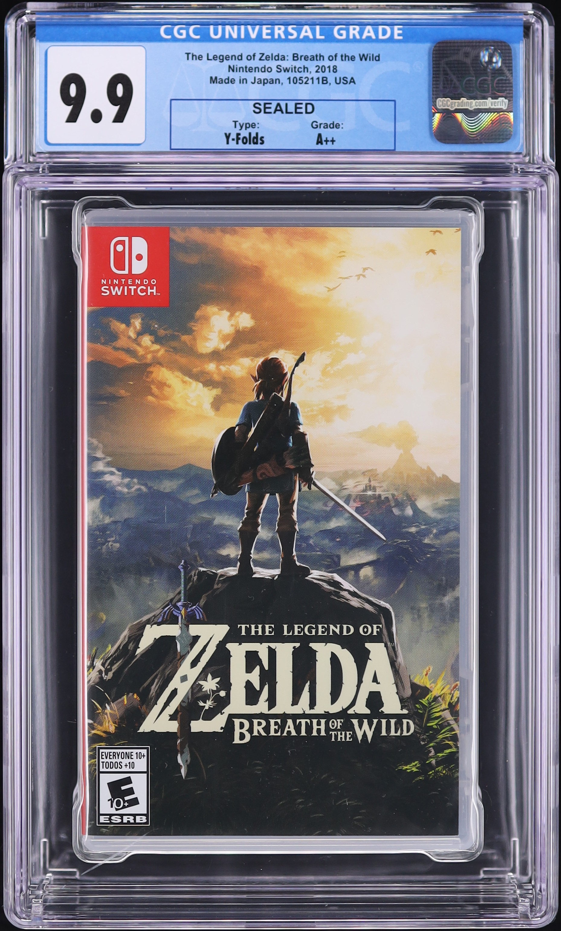 The Legend Of Zelda: Breath Of The Wild (Nintendo Switch) CGC 9.9