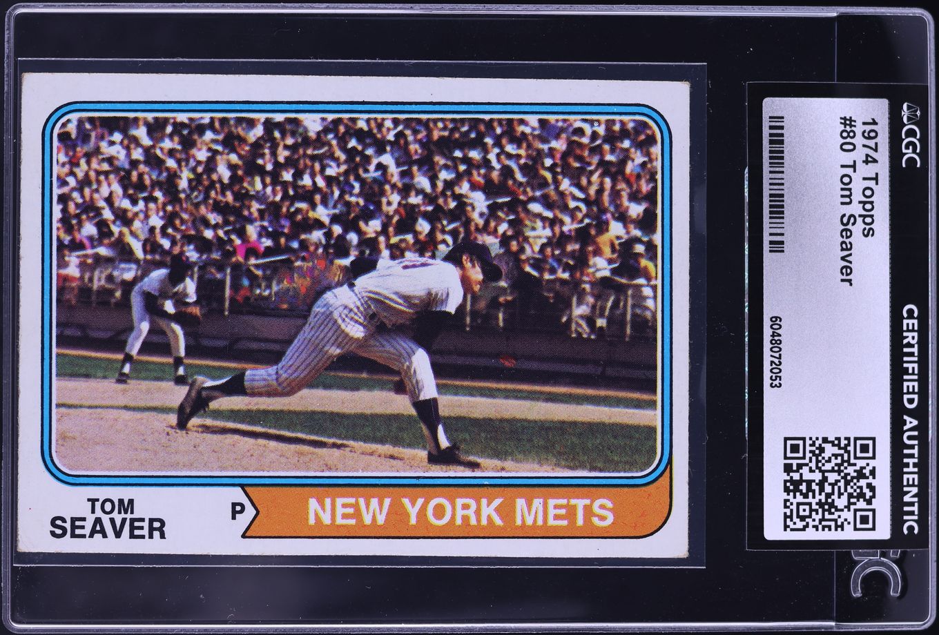 1974 Topps Tom Seaver #80 CGC AUTH