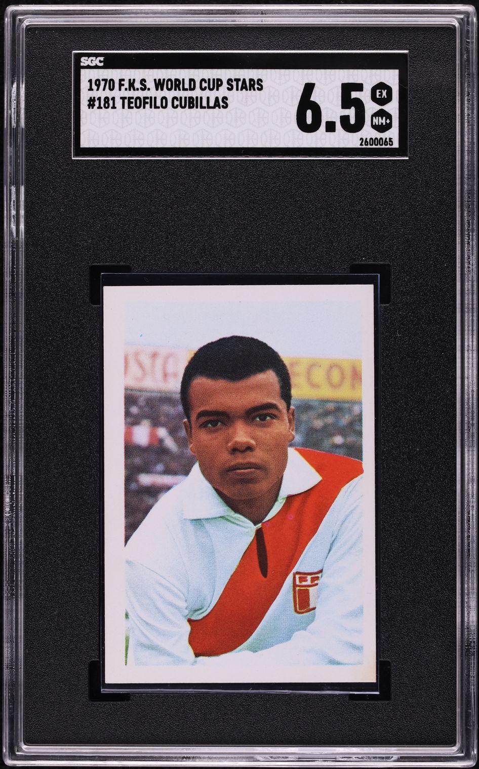 1970 FKS World Cup Teofilo Cubillas PERU #181 SGC 6.5 EXMT+