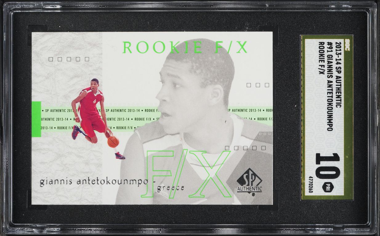 2013 SP Authentic F/X Giannis Antetokounmpo ROOKIE #91 SGC 10 PRISTINE