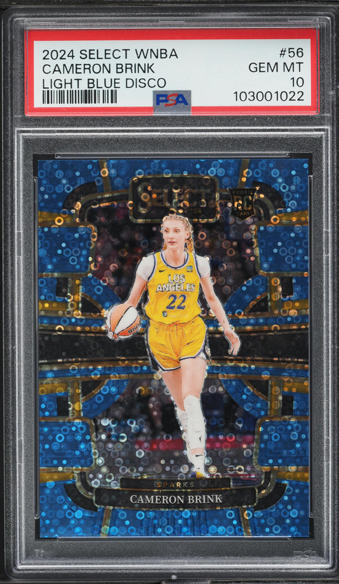 2024 Select WNBA Light Blue Disco Cameron Brink RC /125 #56 PSA 10 GEM MINT
