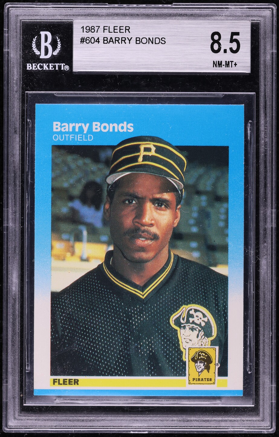 1987 Fleer Barry Bonds ROOKIE #604 BGS 8.5 NM-MT+