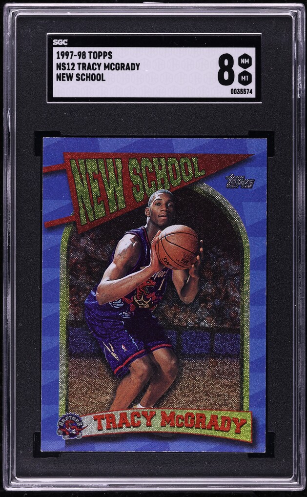 1997 Finest Embossed Refractor Tracy Mcgrady ROOKIE /263 #294 PSA