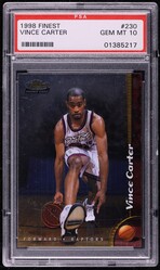 1998 Finest Basketball Vince Carter ROOKIE #230 PSA 10 GEM MINT on