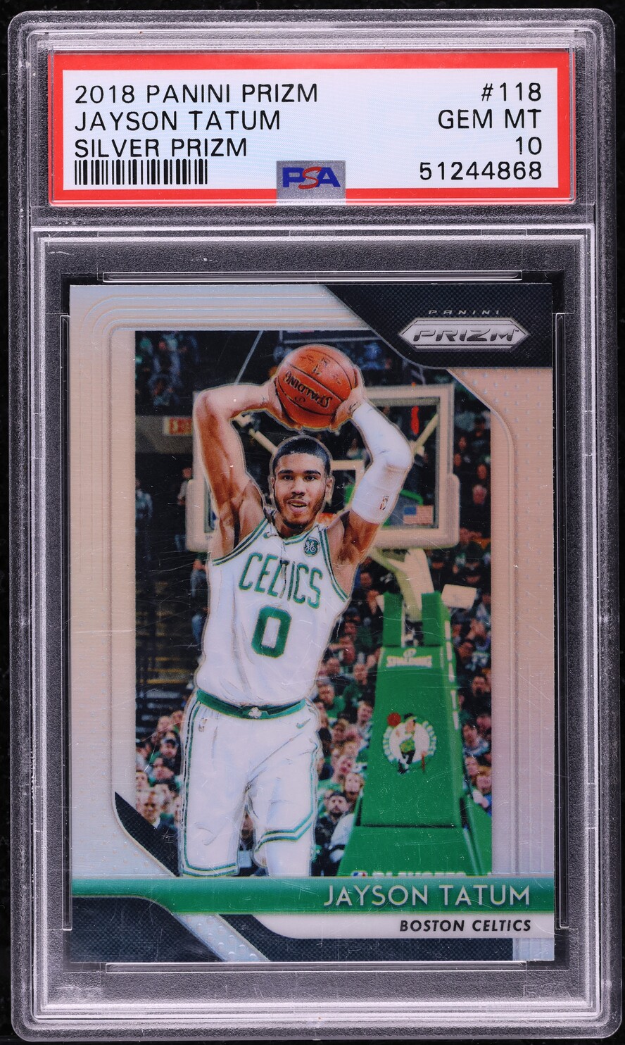 2018 Panini Prizm Silver Jayson Tatum #118 PSA 10 GEM MINT